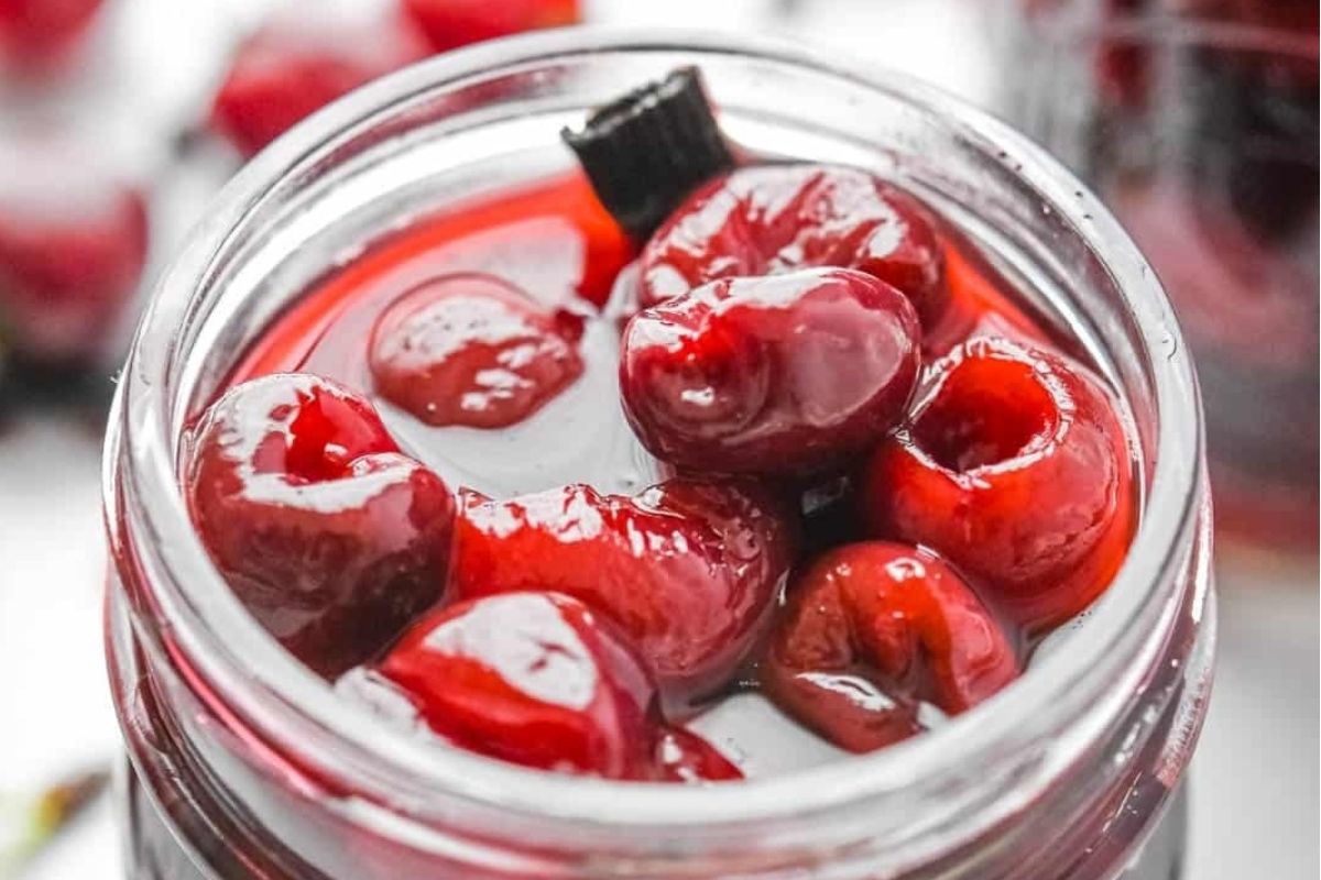Vanilla Bean Pickled Cherries