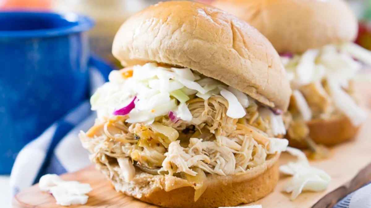 Weight Watchers Apple Cider Pulled Chicken.