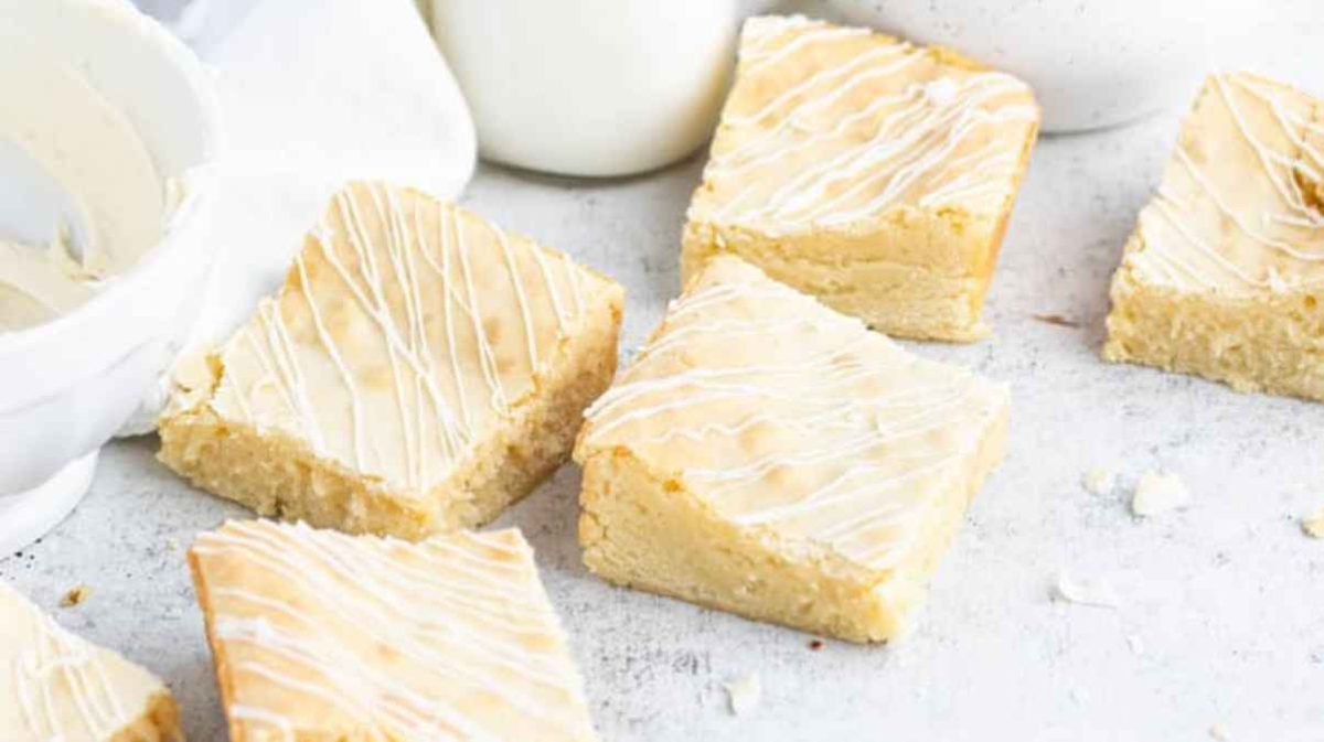 White Chocolate Brownies.