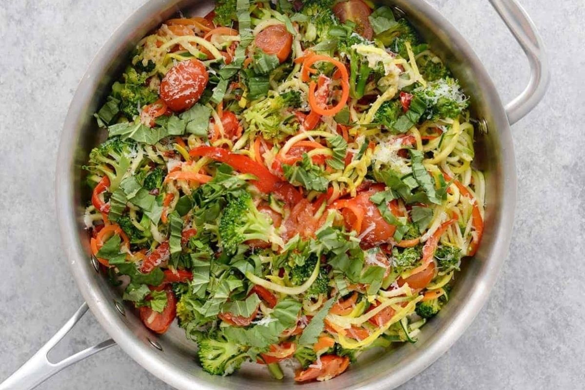Zucchini Noodle Pasta Primavera