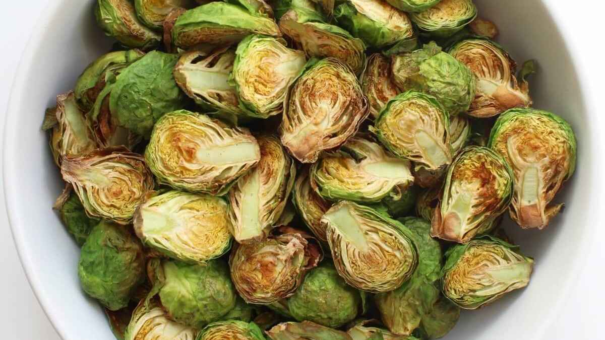 Air Fryer Brussels Sprouts. 