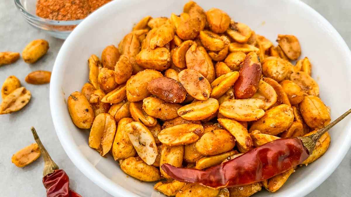 Cajun Spiced Peanuts.