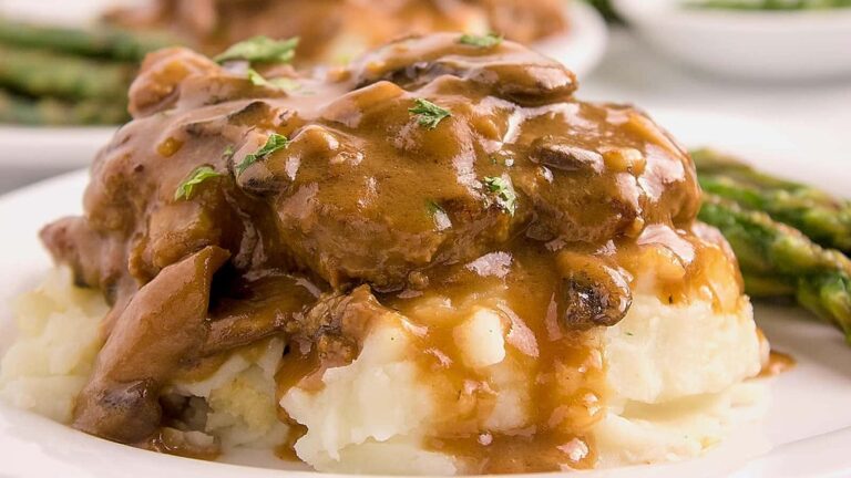 Slow Cooker Salisbury Steak.