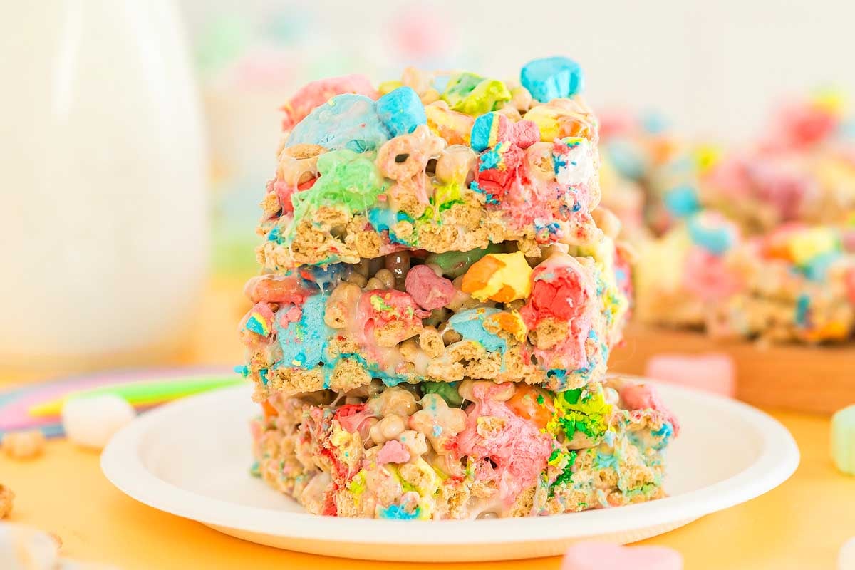 Lucky Charms Rice Krispie Treats.