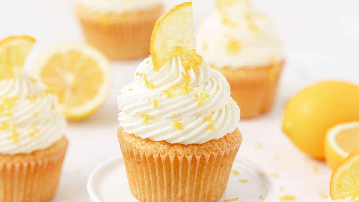 Meyer Lemon Cupcakes. 