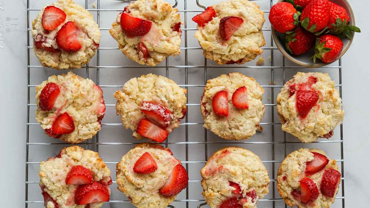 Strawberry Shortcake Muffins Recipe.