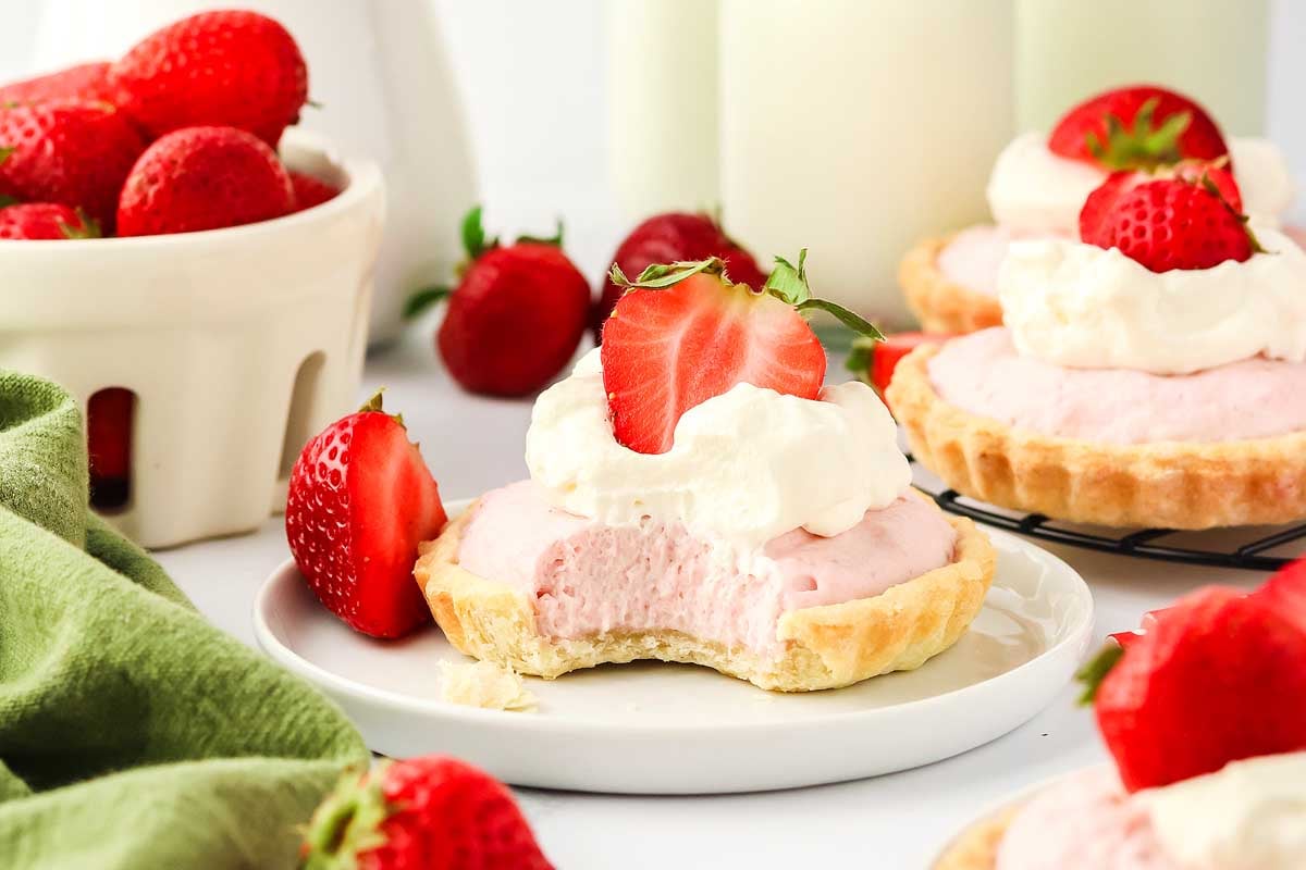 Strawberry Mousse Tartlets.