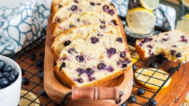 Lemon Blueberry Poppy Seed Loaf recipe by xoxoBella.