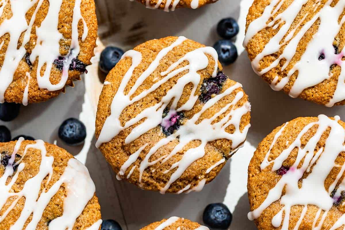 Almond Flour Blueberry Muffins