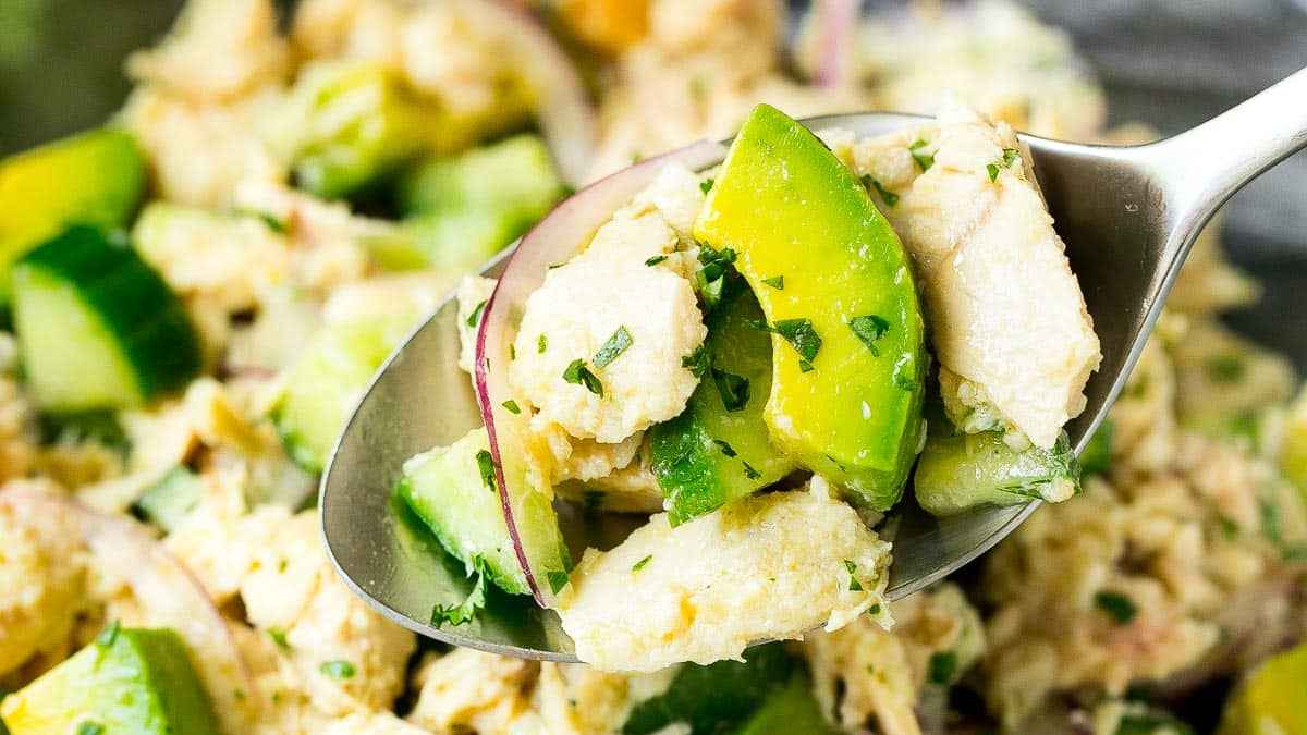 Avocado Tuna Salad. 