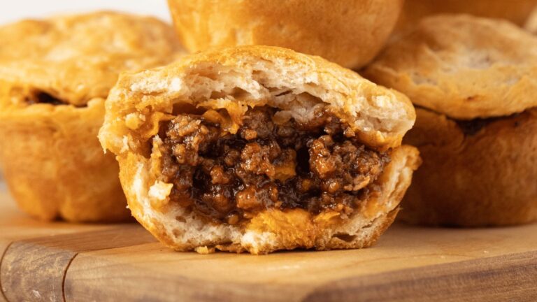 Beef BBQ Biscuit Cups.