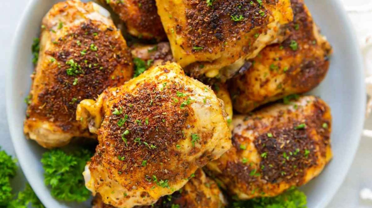 Baked Chicken Thighs.