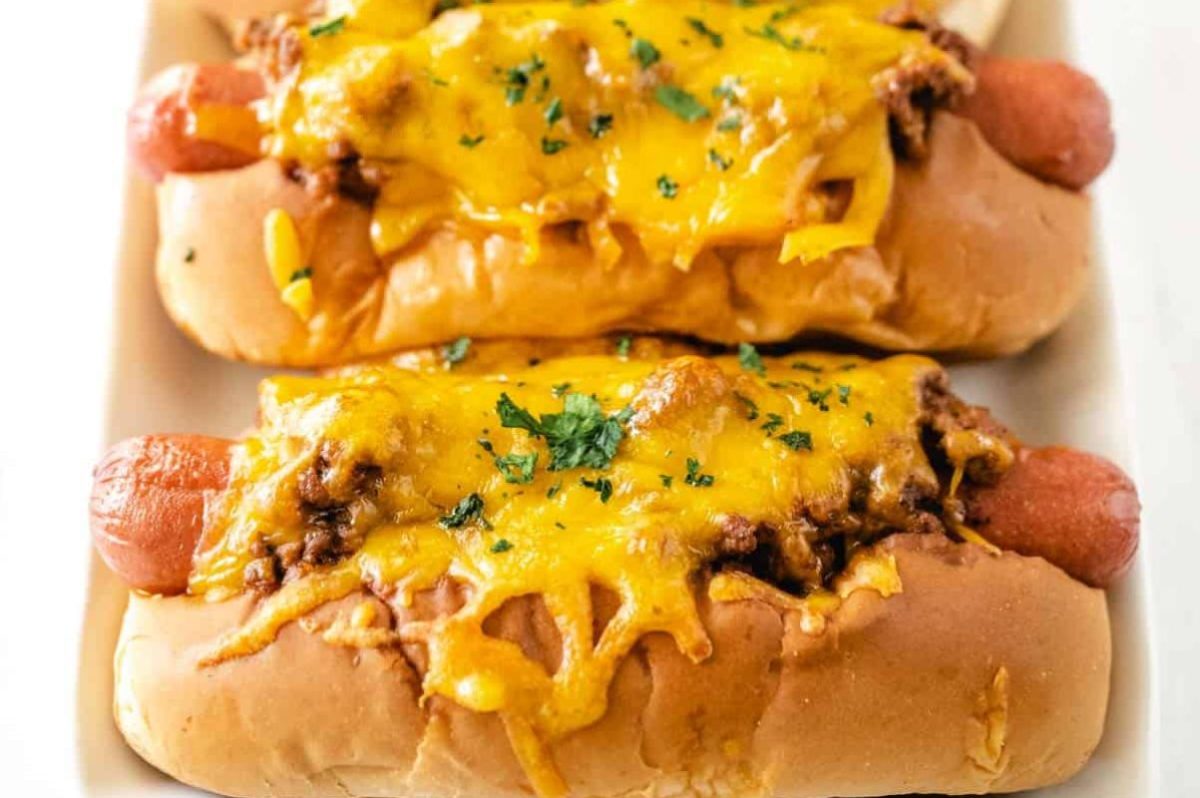 Baked Chili Cheese Dogs
