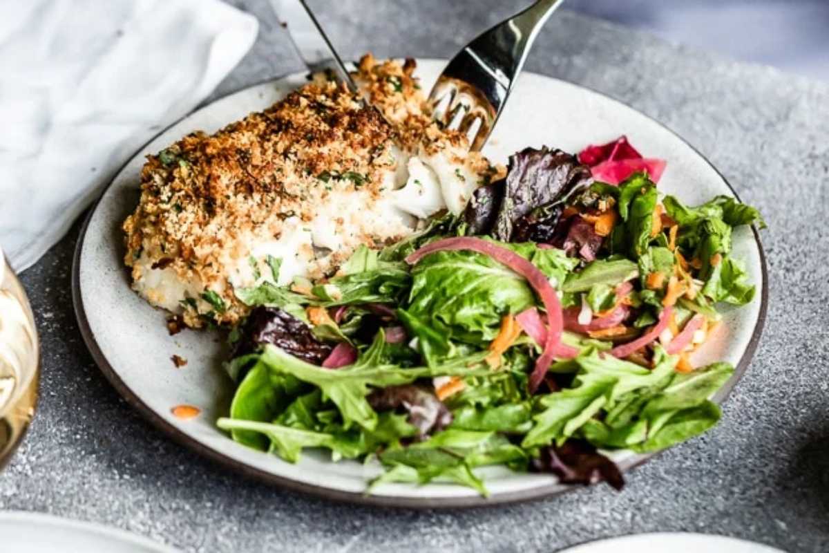 Baked Crunchy Breaded Fish Recipe. 