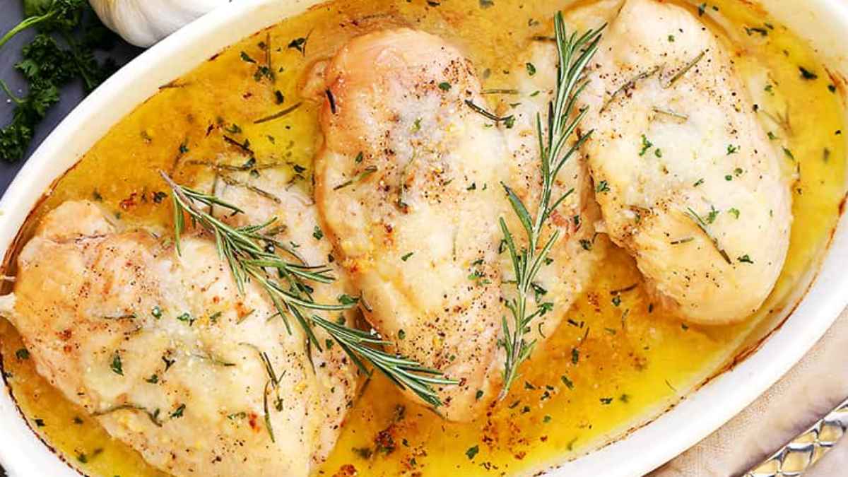 Baked Garlic Butter Chicken. 