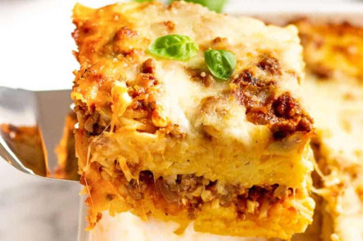 Baked Spaghetti. 