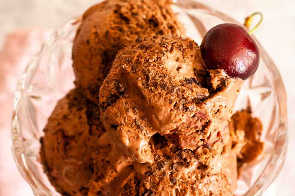 Black Forest Ice Cream. 