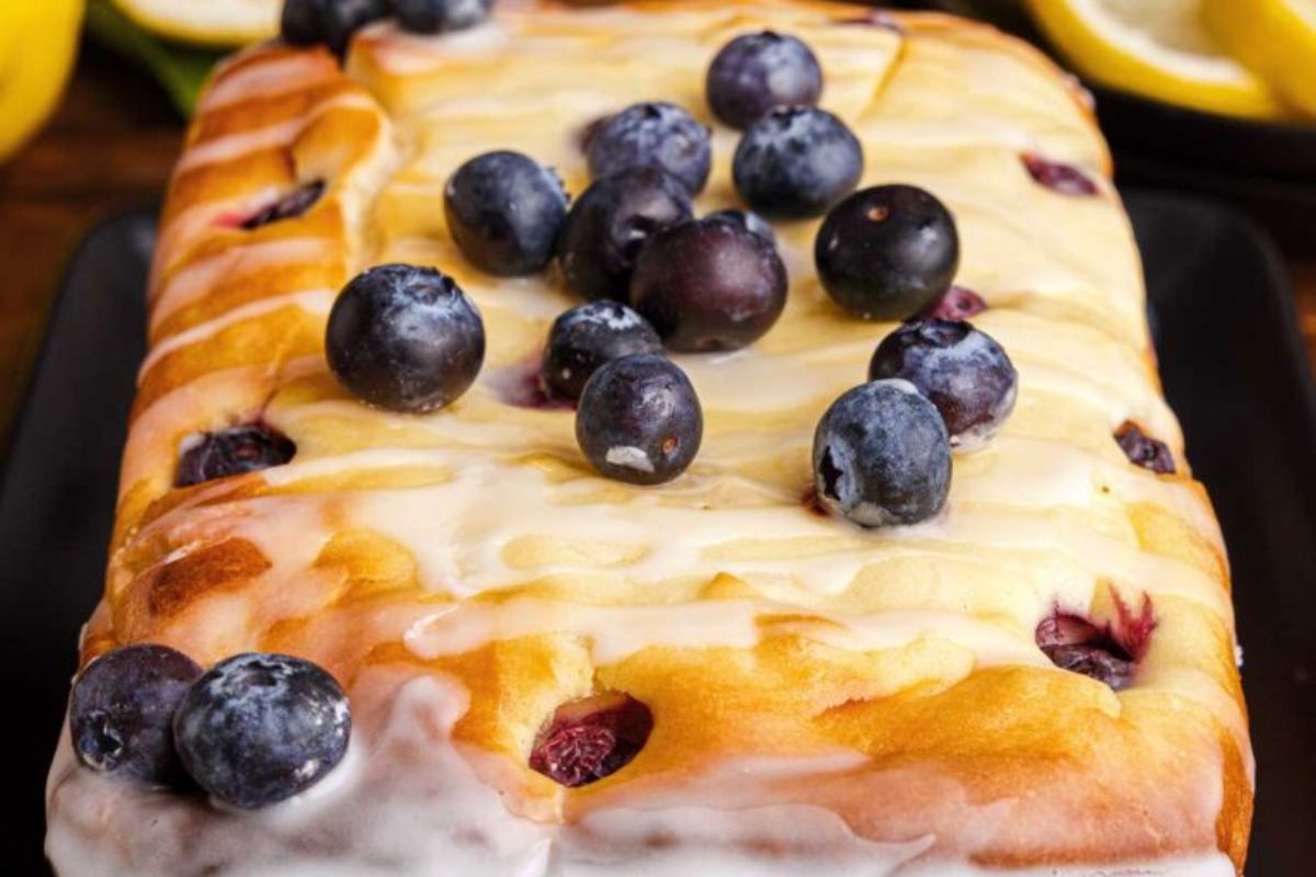 Blueberry Lemon Cream Cheese Bread