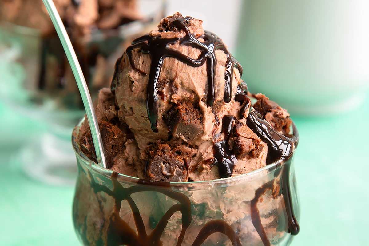 Brownie Ice Cream Recipe.