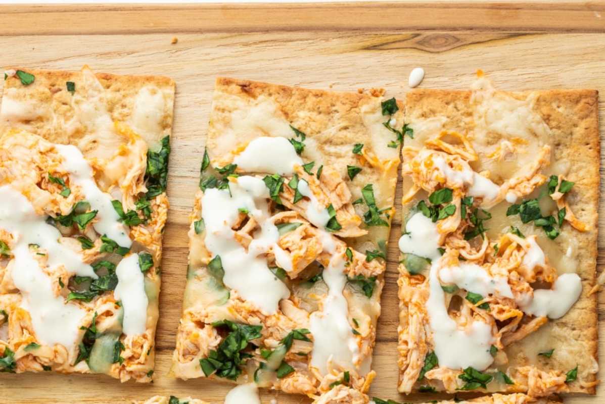 Buffalo Chicken Flatbread. 