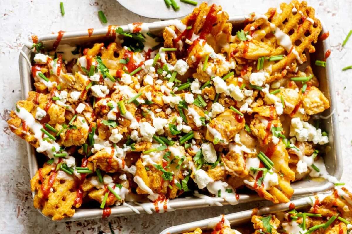 Buffalo Chicken Fries (Or Frachos). 