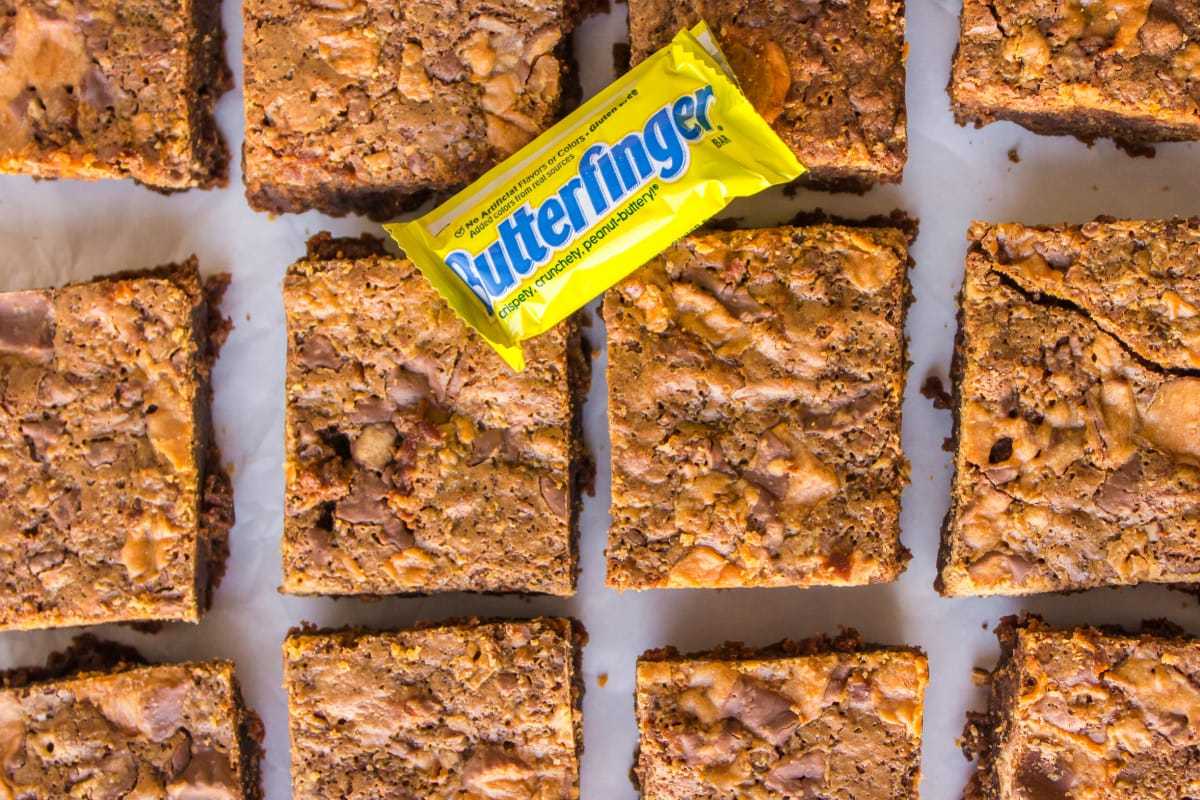 Butterfinger Brownies. 