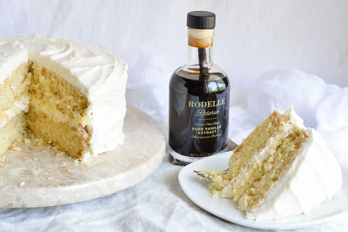 Buttermilk Vanilla Cake Recipe From Scratch. 