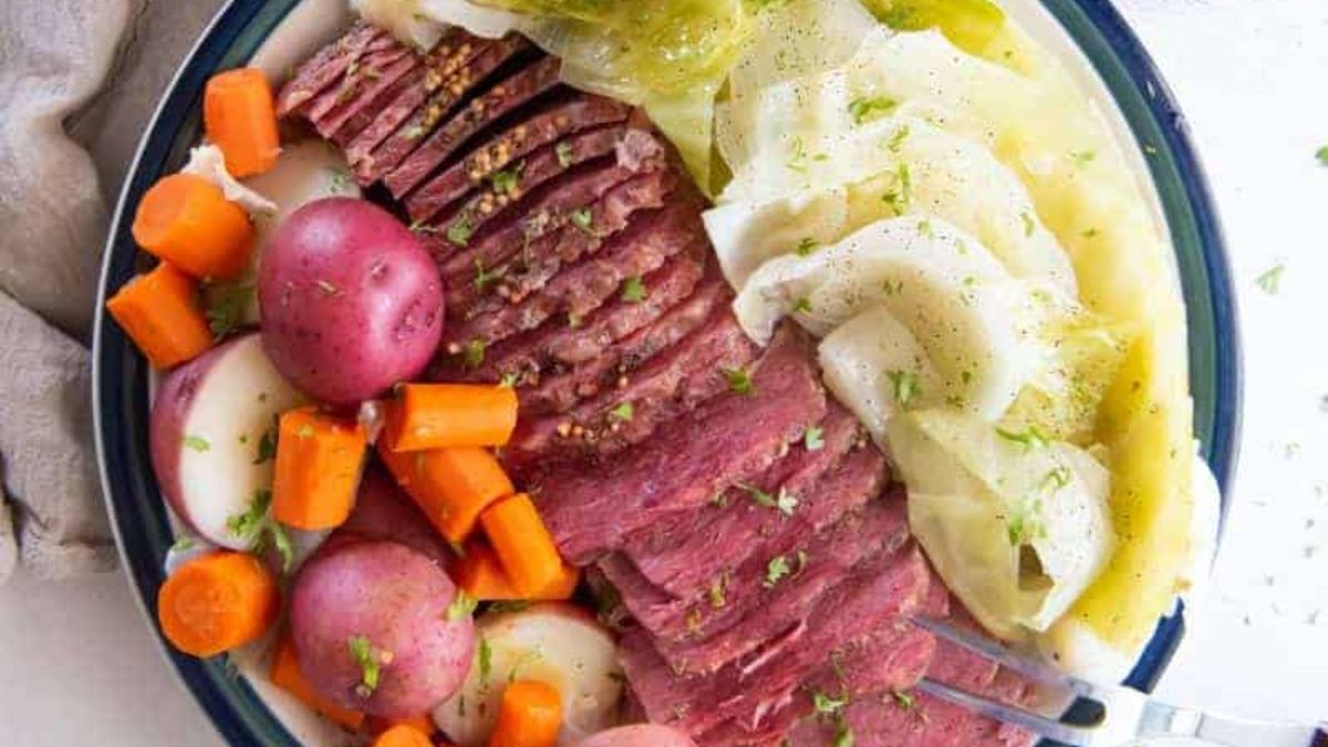 Corned Beef and Cabbage Dutch Oven Recipe.