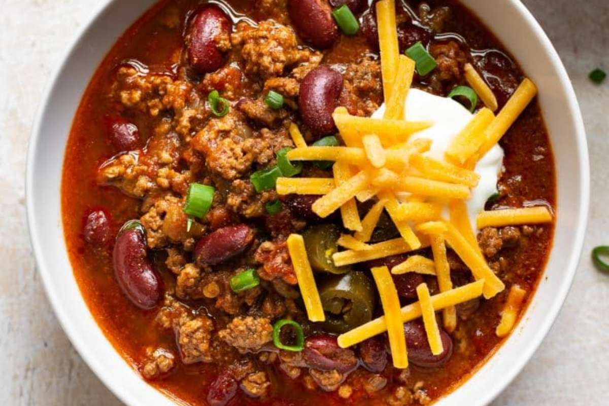 Crockpot Beef Chili. 