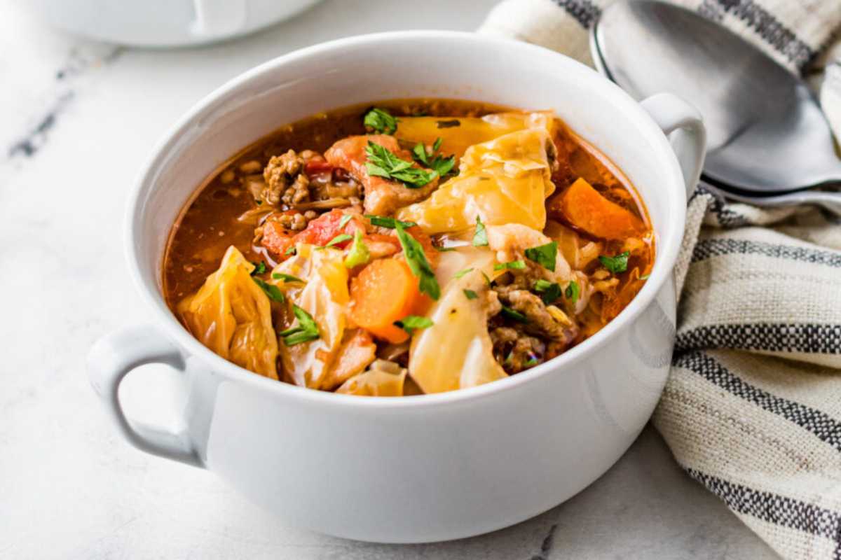 Cabbage Roll Soup. 