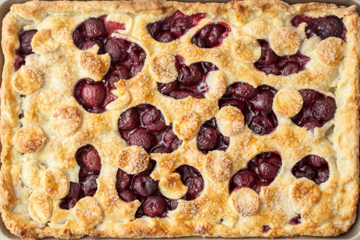 Cherry Slab Pie. 