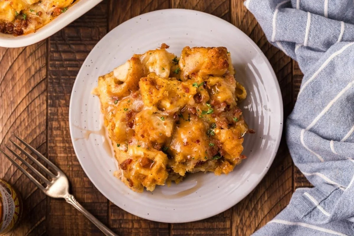 Chicken And Waffles Casserole
