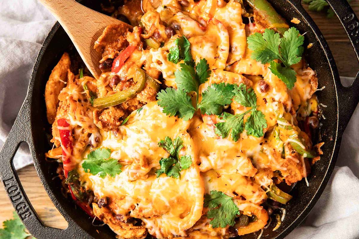 Chicken Fajita Casserole. 