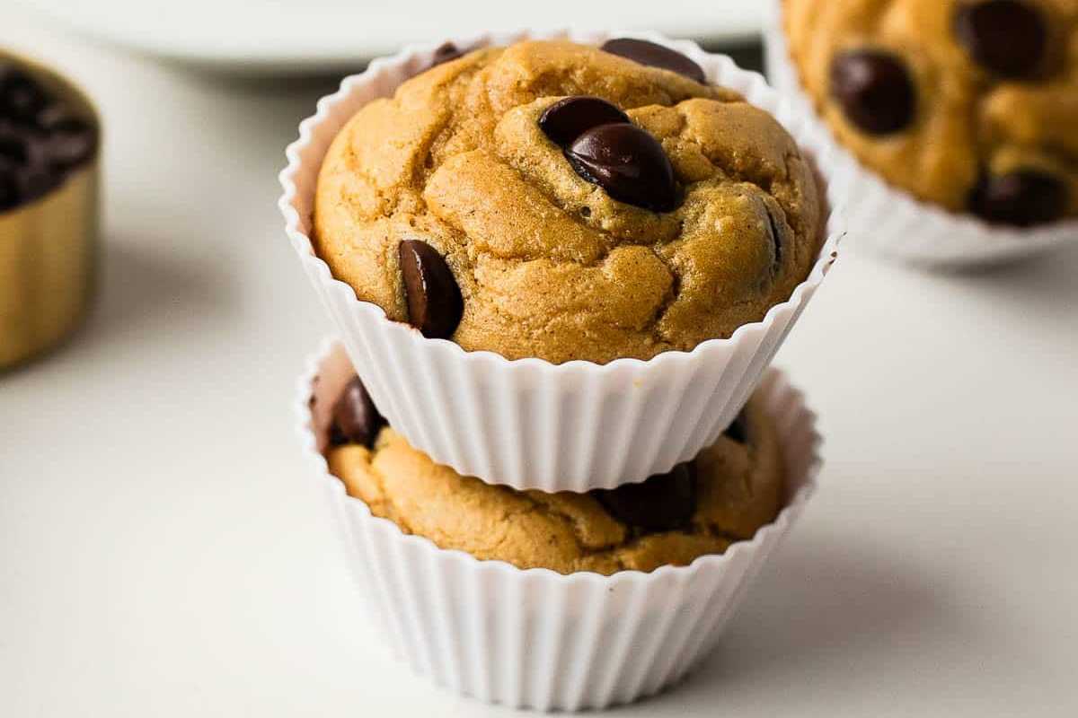 Chocolate Chip Chickpea Muffins Recipe.