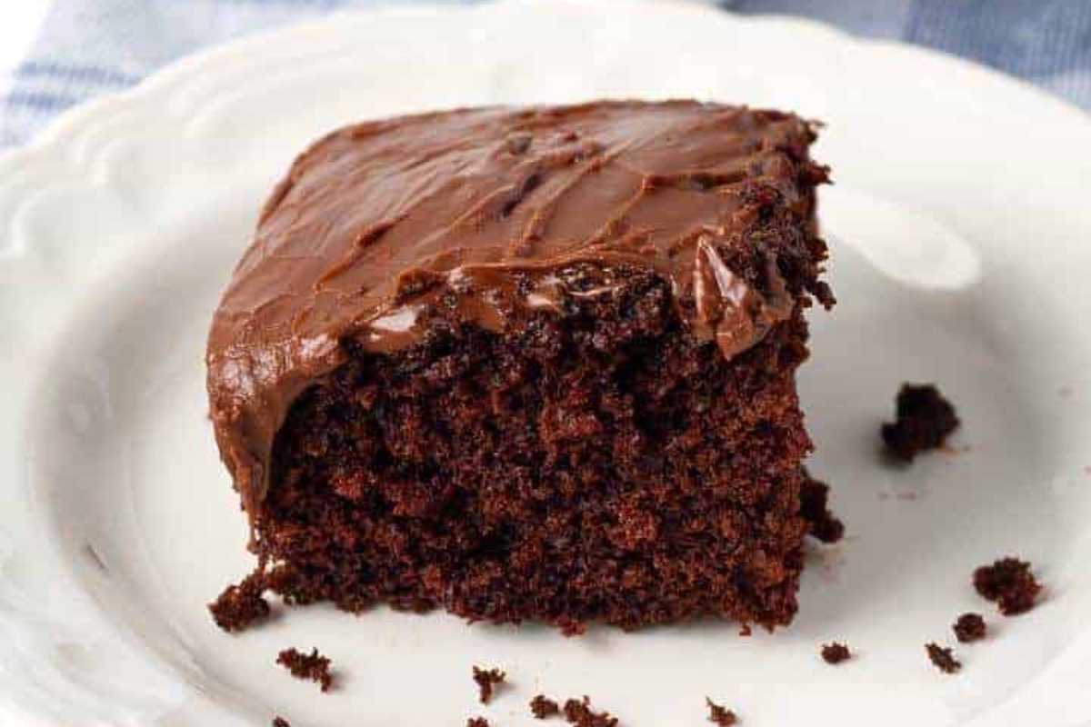Chocolate Depression Cake. 