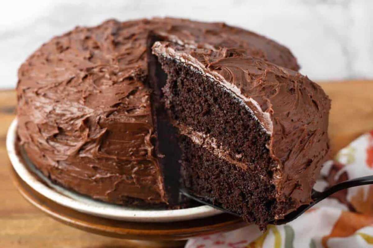 Chocolate Mayonnaise Cake. 