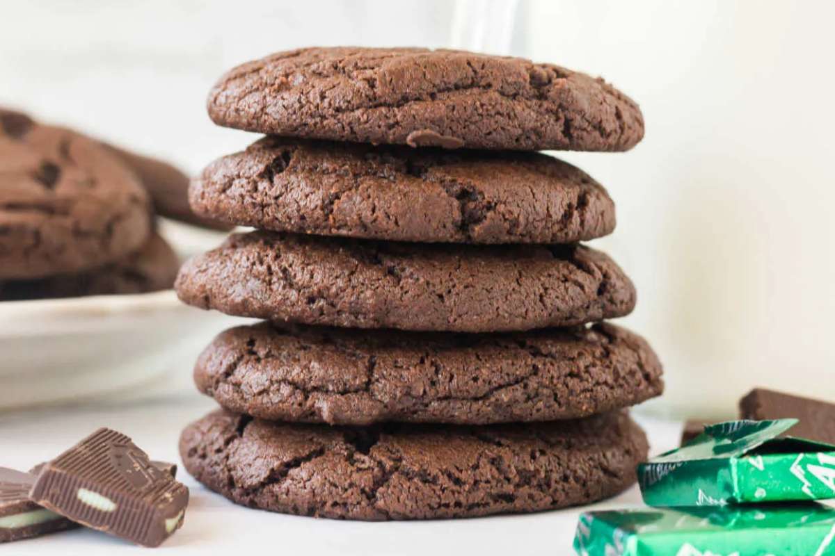 Chocolate Mint Cookies. 