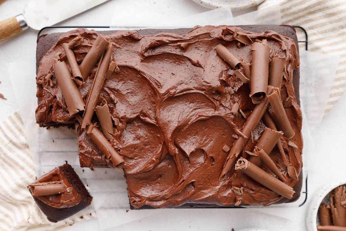 Chocolate Olive Oil Cake. 