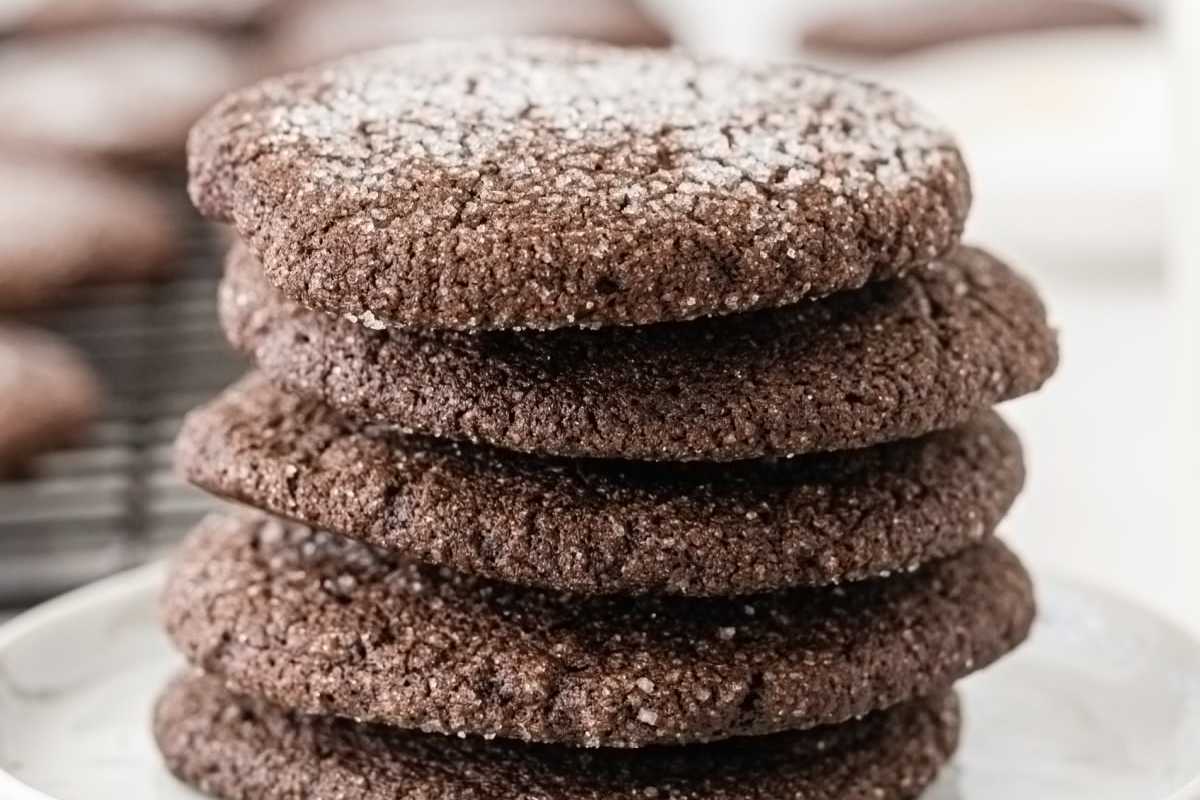 Chocolate Sugar Cookies. 