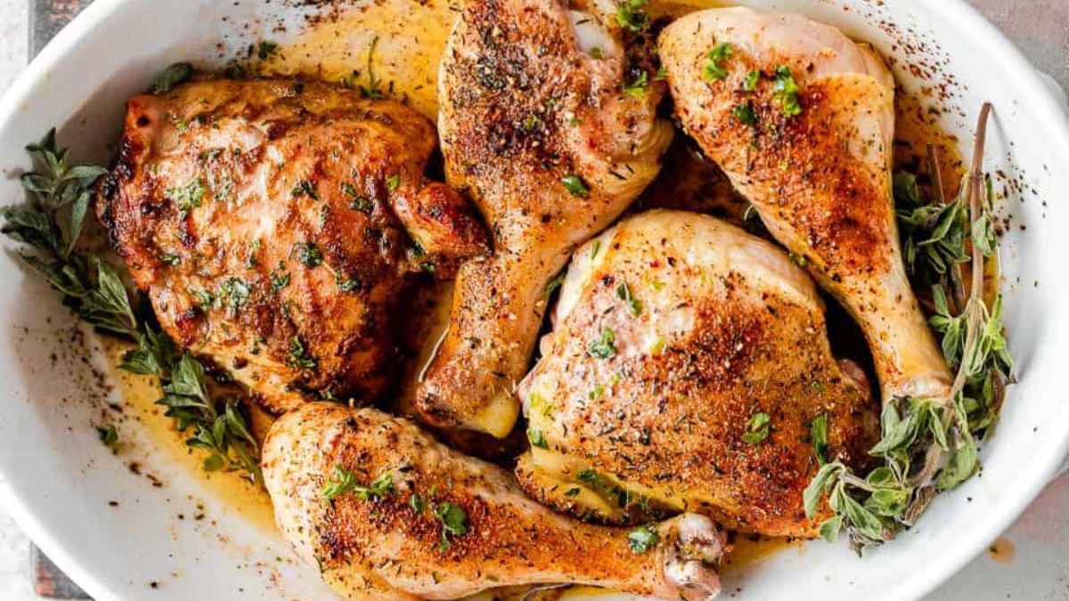 Classic Baked Chicken Pieces.