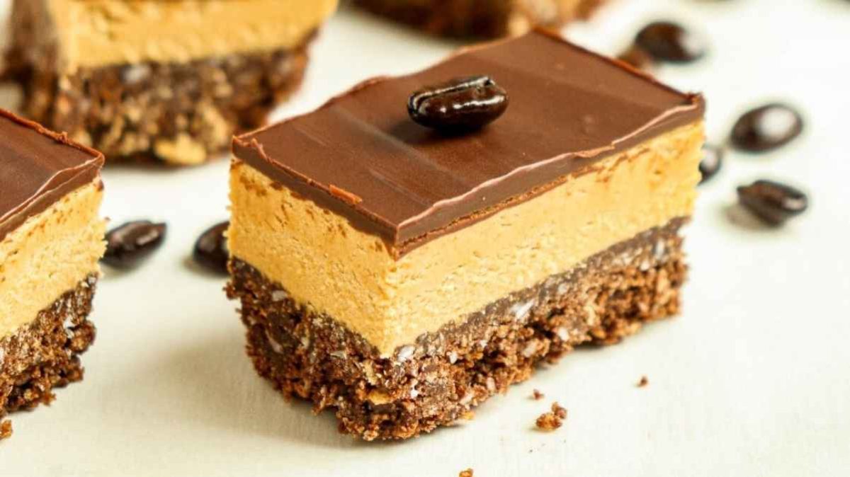 Coffee Nanaimo Bars Recipe. 