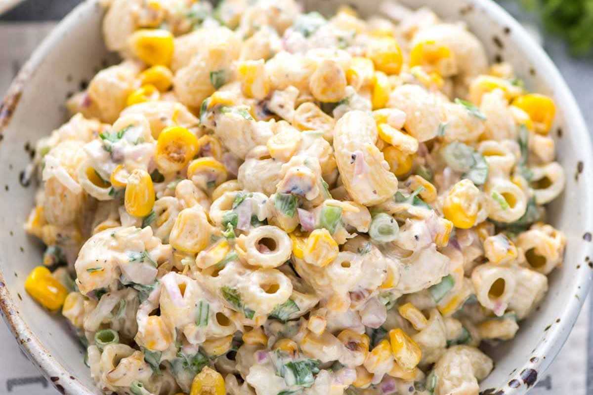 Corn Pasta Salad. 