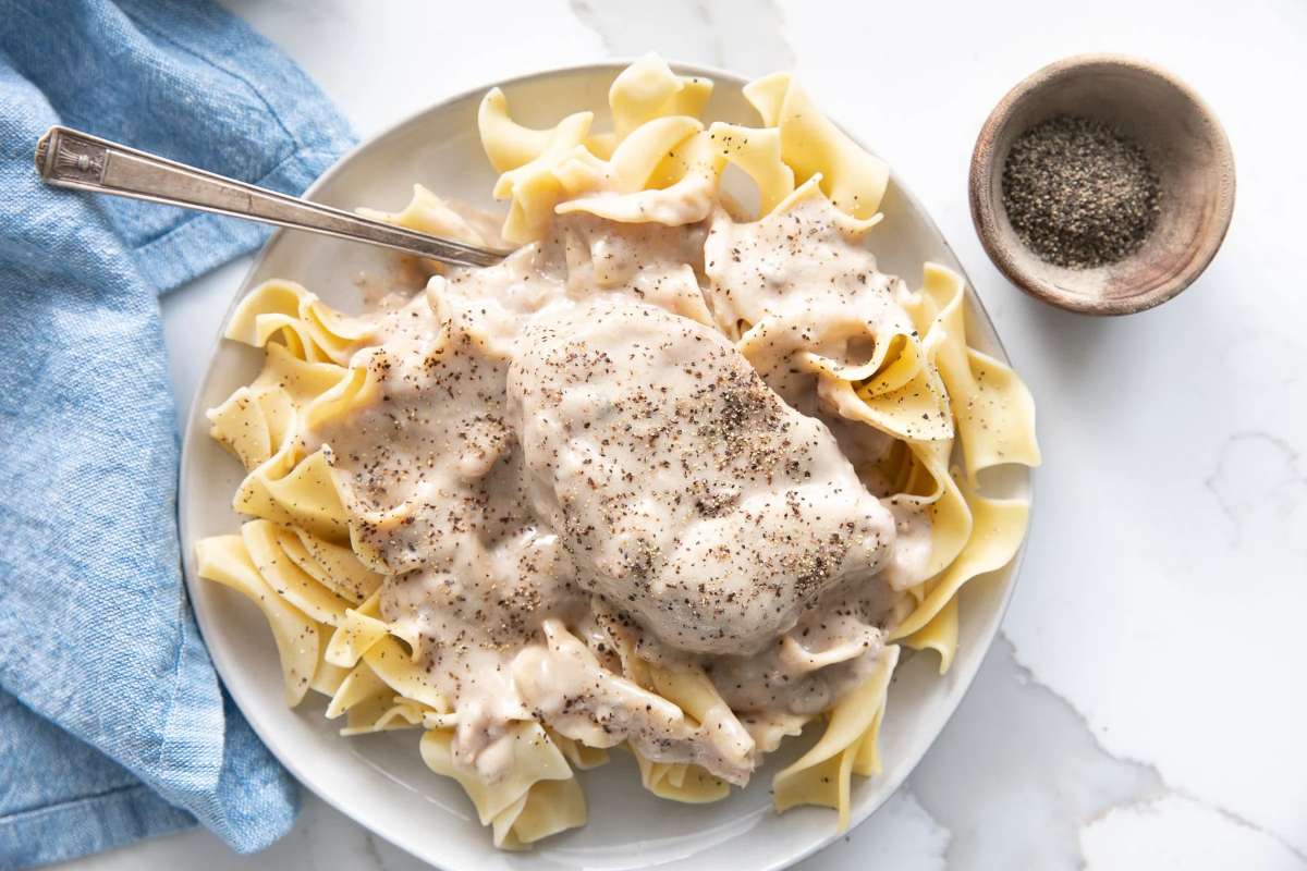Cream Of Mushroom Pork Chops.