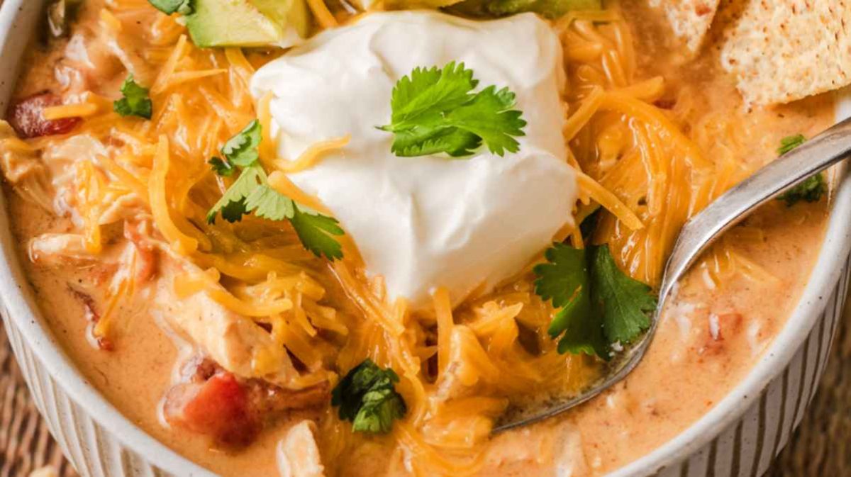 Creamy Chicken Fajita Soup. 