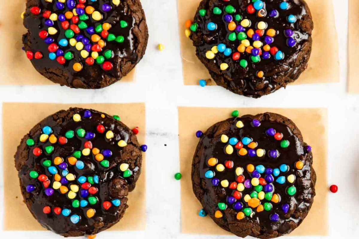 Crumbl Cosmic Brownie Cookies {Boxed Mix}. 