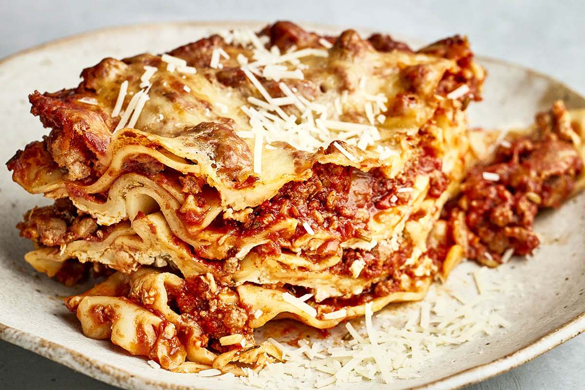 Dutch Oven Lasagna. 