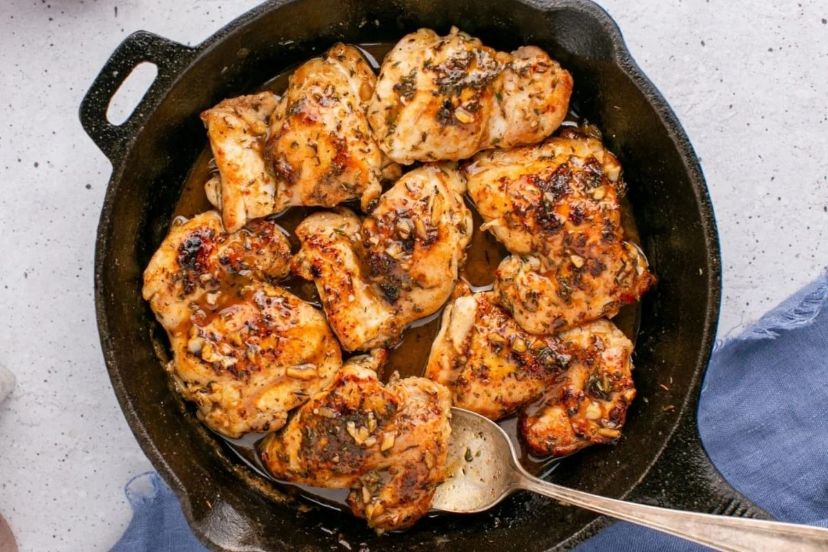Easy Apple Cider Chicken. 