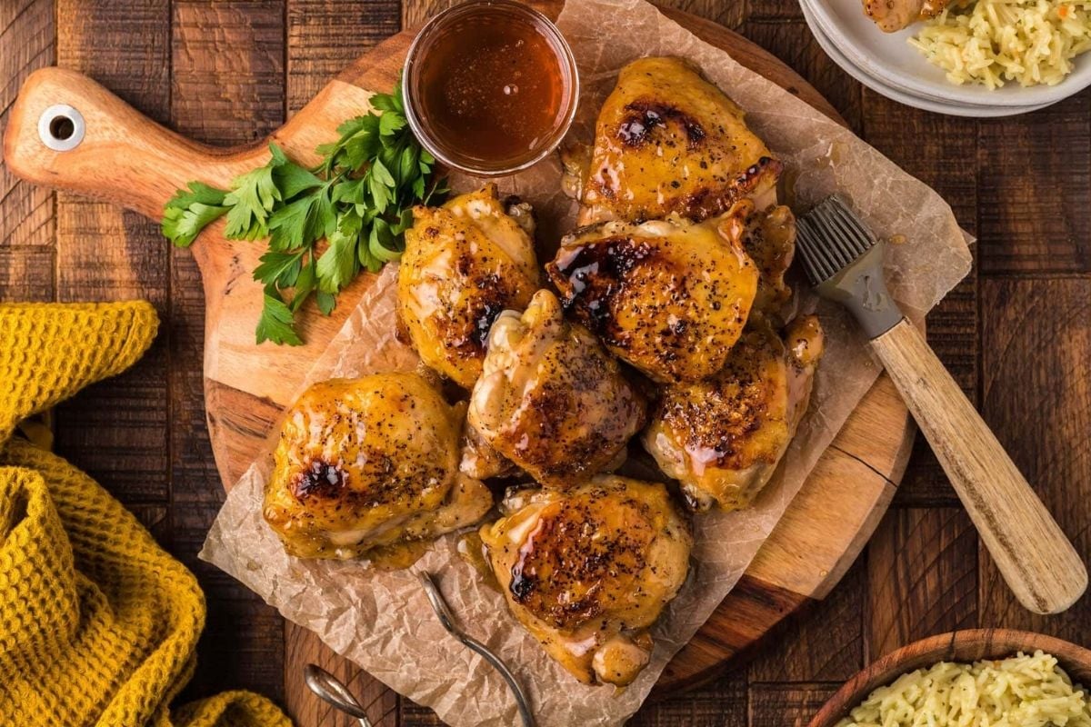 Easy Honey Chicken Thighs. 