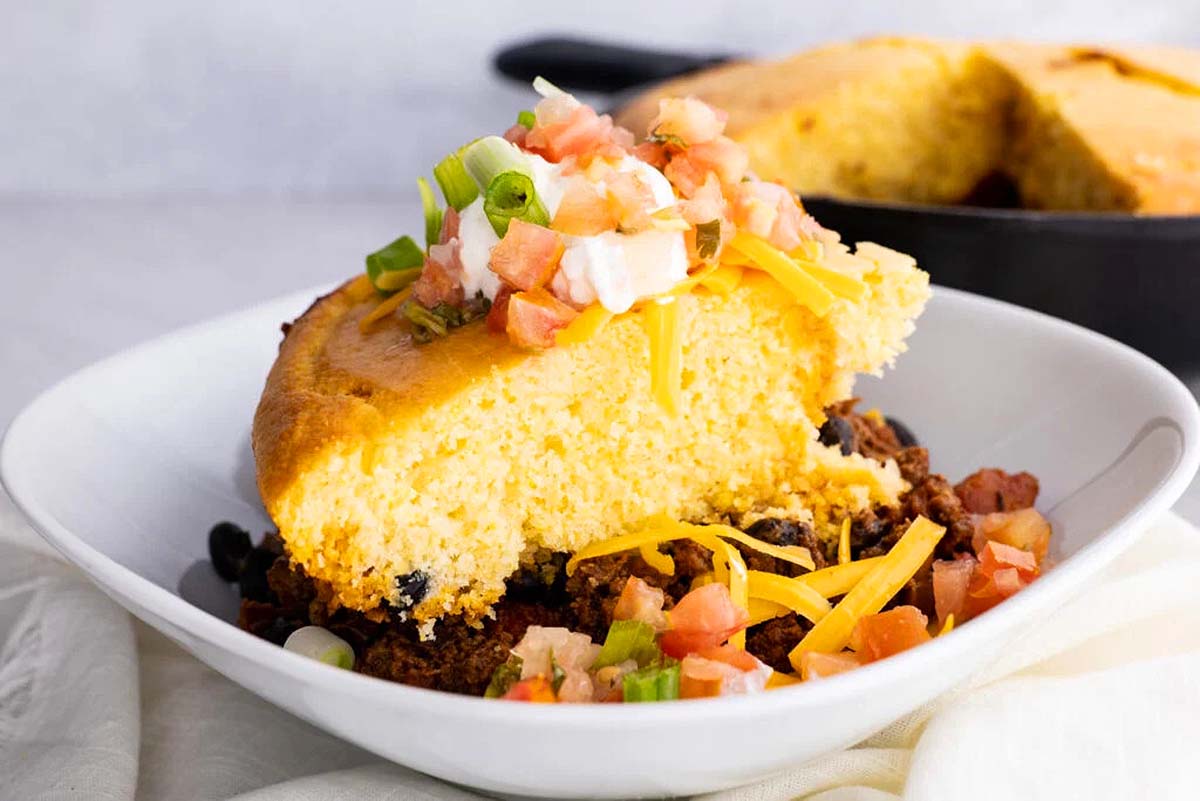Easy Skillet Tamale Pie. 