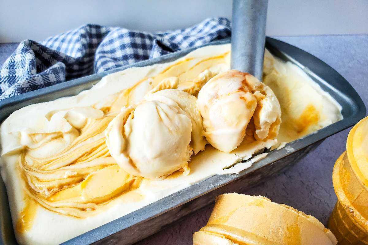 Easy 3 Ingredient No Churn Butterscotch Ice Cream Recipe. 